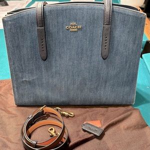 Coach Denim Tote Bag